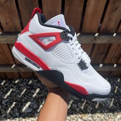 Jordan 4 Red Cement (Size 5.5Y, 6Y, 6.5Y, 7Y, 9.5, 10, 10.5, 11)