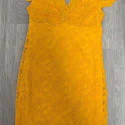 Mustard dress size S of Randa woman NEW