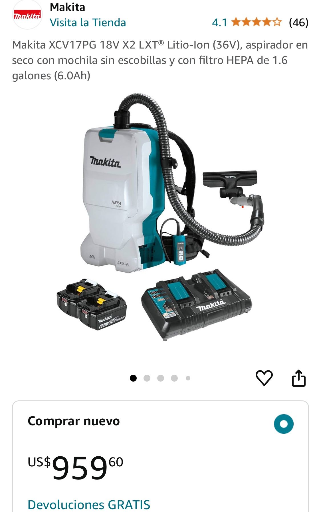 Aspirador Makita