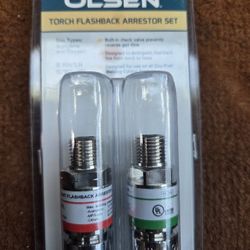 Olsen Torch Flashback Arrestor Set