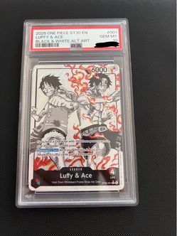 Psa 10 st30 luffy & ace alt art