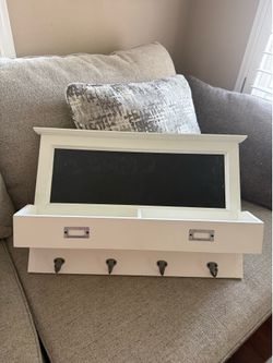 Hanging Chalkboard Wall Organizer
