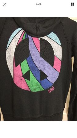 Women's size large Victoria's Secret pink hooded zip front jacket