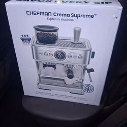 NEW CHEFMAN CREMA SUPREME ESPRESSO MACHINE