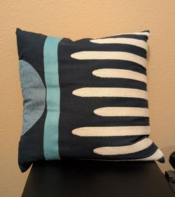 Blue And White Pillow
