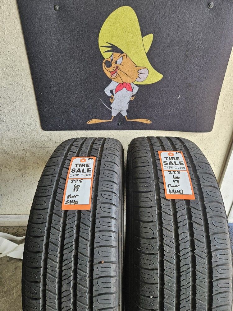 225/60/17 Goodyear Tires (2)