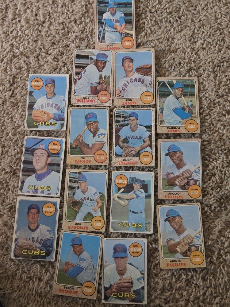 1960s Cubs Fan Delight Of Cards