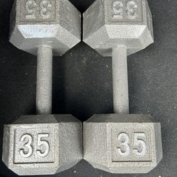 35LB dumbbells SET - USED 