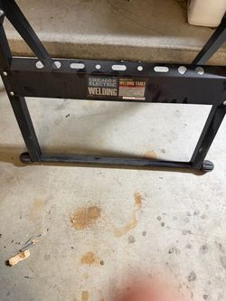 Chicago Electric Adjustable Steel Welding Table