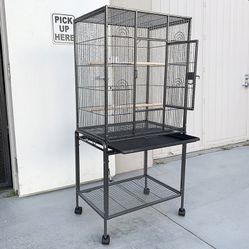 Brand New $95 Large 53-inch Parrot Bird Cage Rolling Stand for Parakeet, Cockatiel, Finch, Lovebird