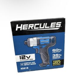 🔥NEW HERCULES 12V Cordless 1/4” Hex Impact Driver – Tool Only, Powerful! ✅