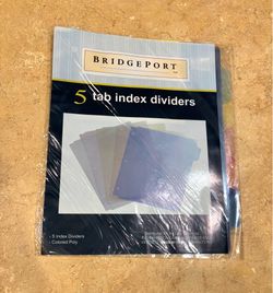 Index dividers tabs-NEW- binder, files, office, supplies, classroom, work