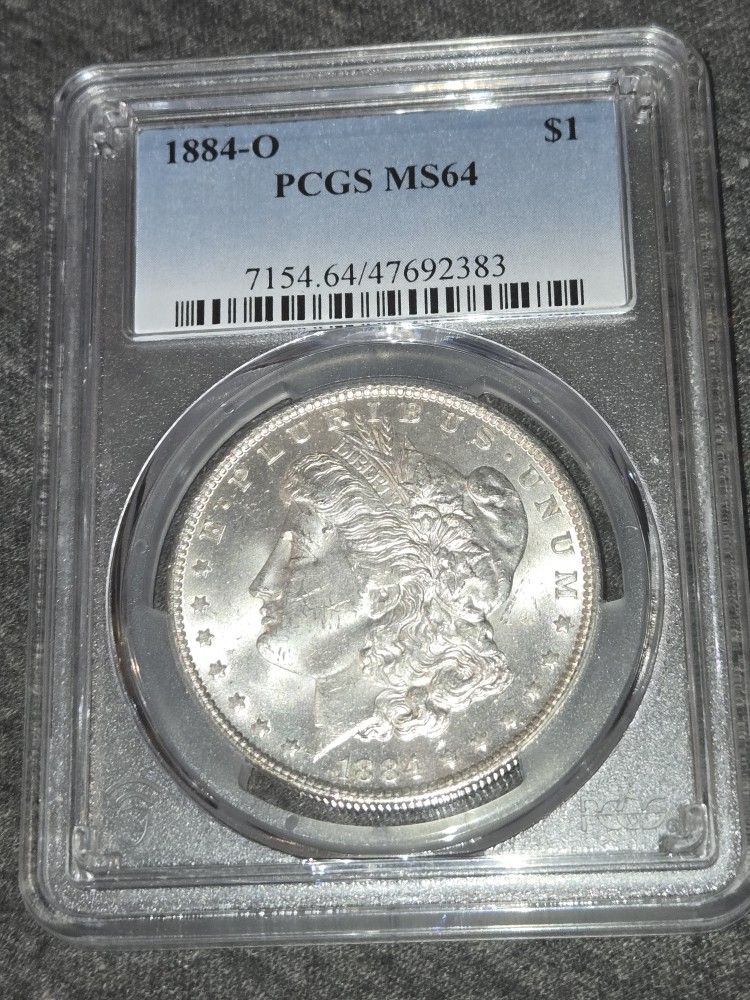 1884-0 Morgan Silver Dollar Graded Ms64