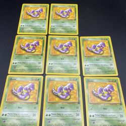 Lot Of 8 Ekans 56/82 Team Rocket Pokemon Card 1(contact info removed)