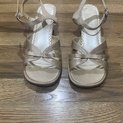 Champagne Low Heel Shoes 