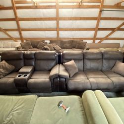 Brown Recliner Couch Set “WE DELIVER”