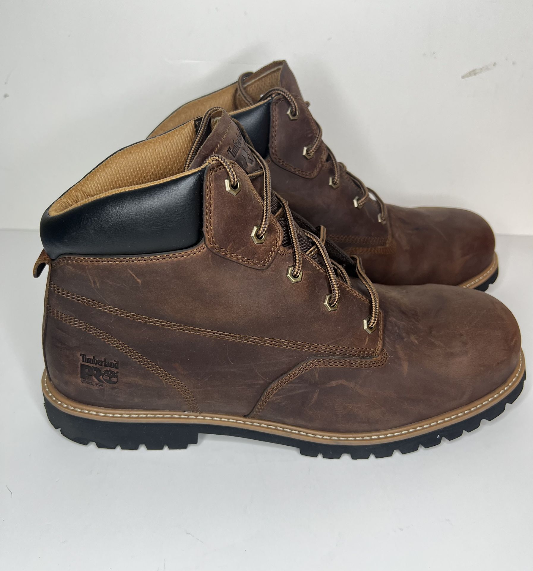 Timberland PRO 6 in. Gritstone Steel Safety Toe Work Boots Brown Size 14 Men