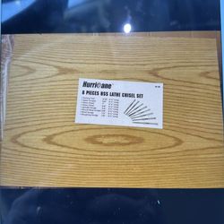 8 Pcs Hss Wood Lathe Chisel Set with wooden Box