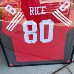 Signed Jerry Rice Jersey 