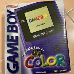 Original GAMEBOY color - Grape With ZELDA complete New In Box