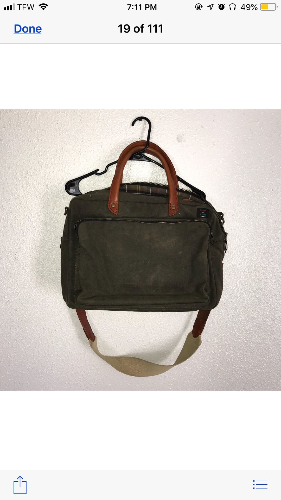 Barbour Jack Spade Bag