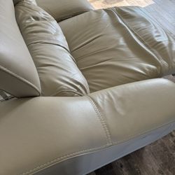 Reclining Real Leather Couch 