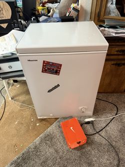 A mini fridge