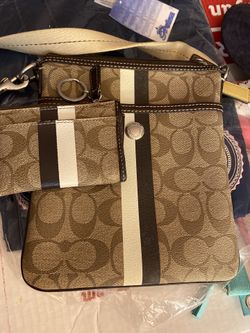 coach cross body with matching coin bag