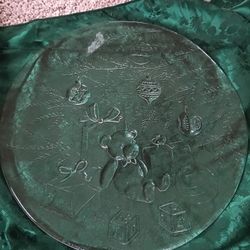 Bear Glass Platter