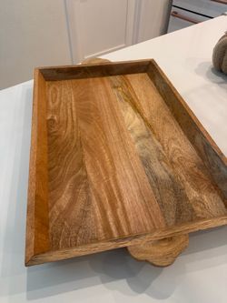 Magnolia Rectangular Wooden Serving Tray