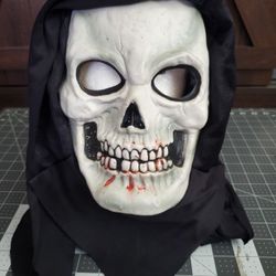 Fun World Easter Unlimited Skull Mask 2 Hood Shroud Horror Halloween misfits Cosplay