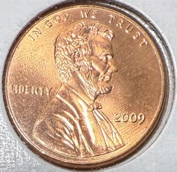 BU 2009-P Lincoln Penny with Catfish Whiskers Die Clash Error