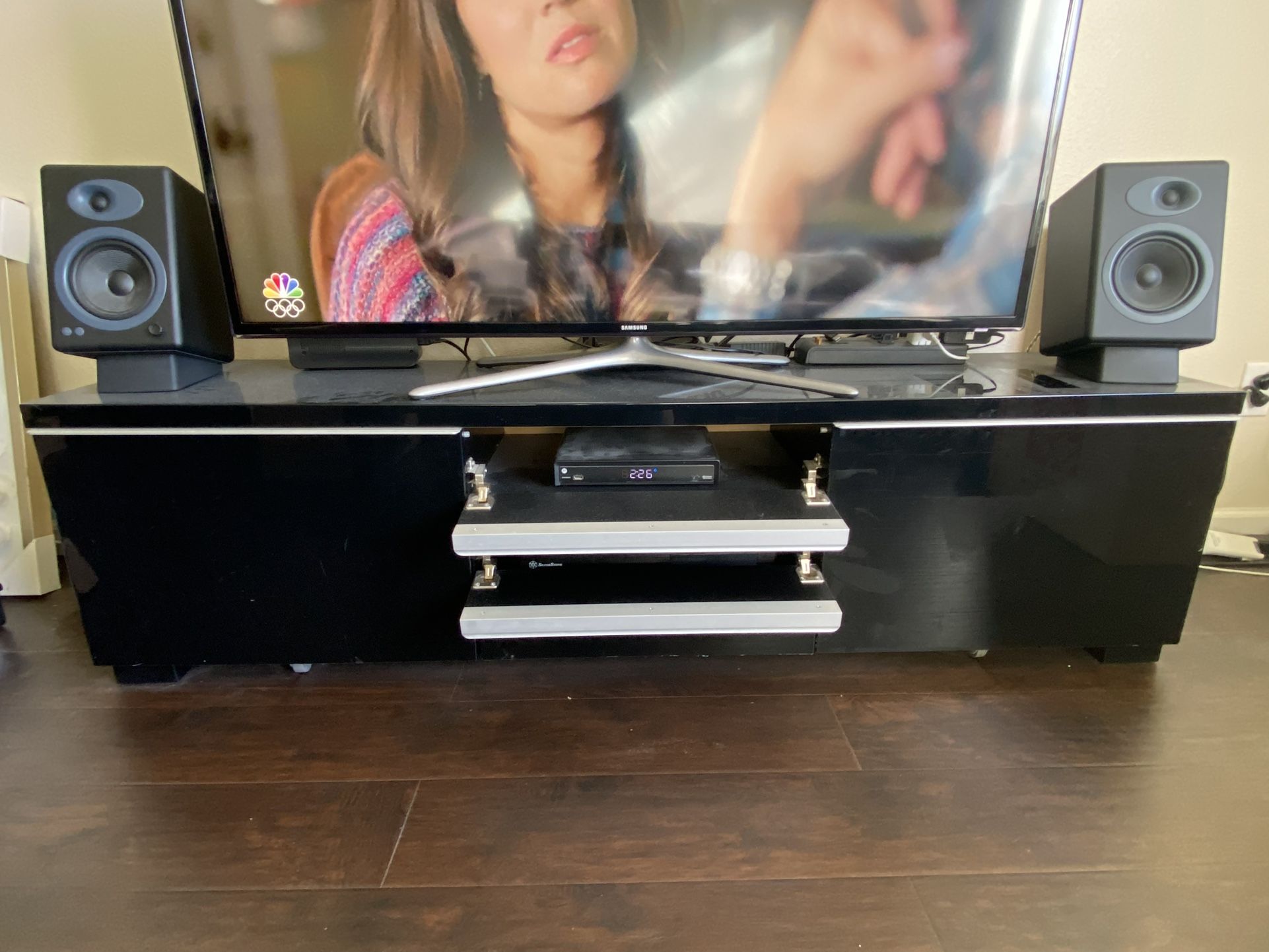 IKEA Besta Burs Black Tv Stand Unit
