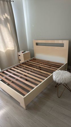 2 piece Queen Bedroom Set – Bed Frame & Nightstand