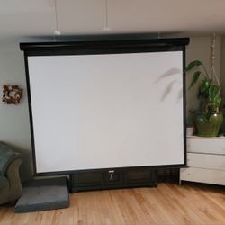 Huge Projector Screen And Wifi Projector