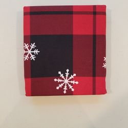 SHOWER CURTAIN - PLAID SNOWFLAKE