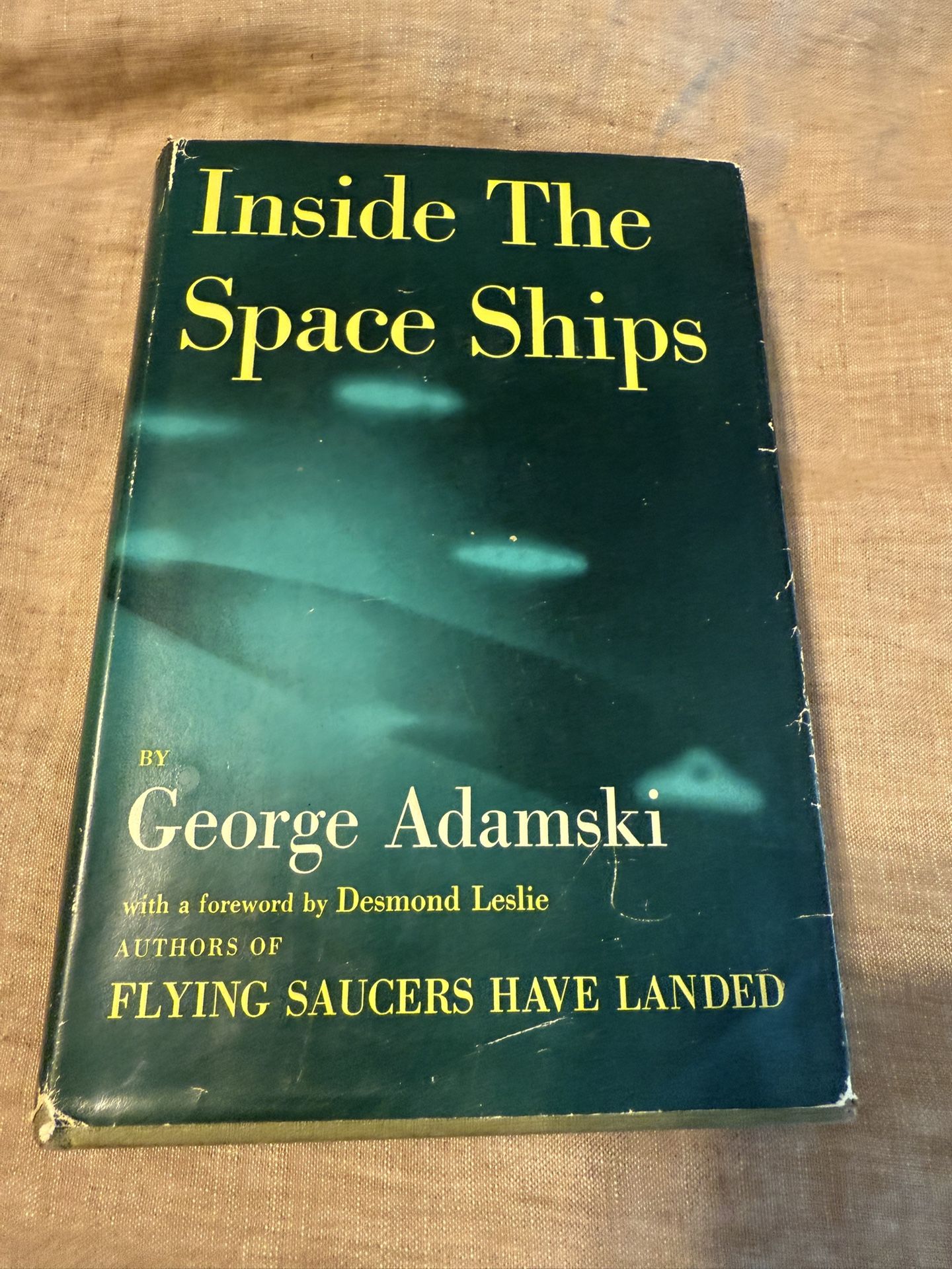 George Adamski - Inside the Space Ships 1955 - Signed - RARE - Dust Jacket