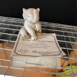 Lenox Porcelain Sitting Elephant