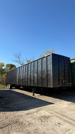 Trailer 53’ steel made for scrap/demolition/ construction, open top.