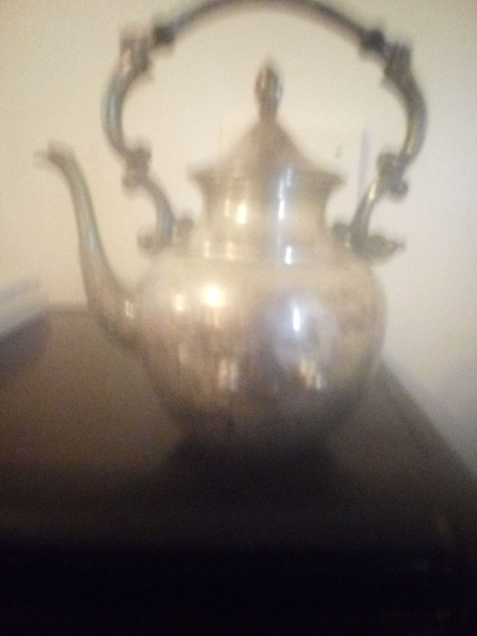 Tea Pot Silver on Copper Very Cool