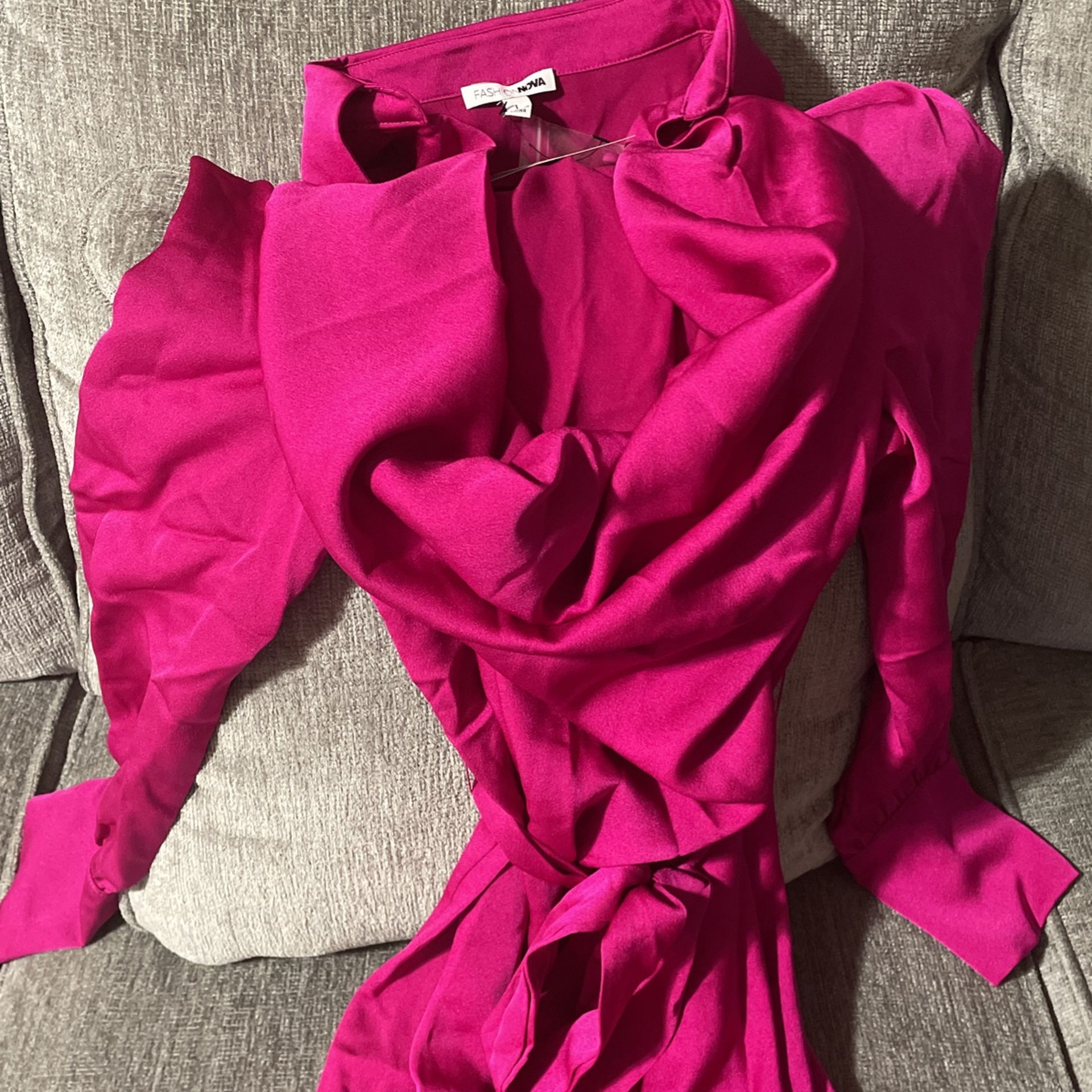 Large Magenta fashion nova Dress