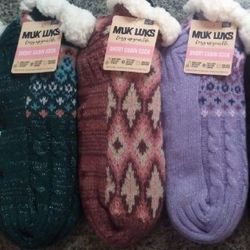 MUK LUKS CABIN SLIPPER SOCKS