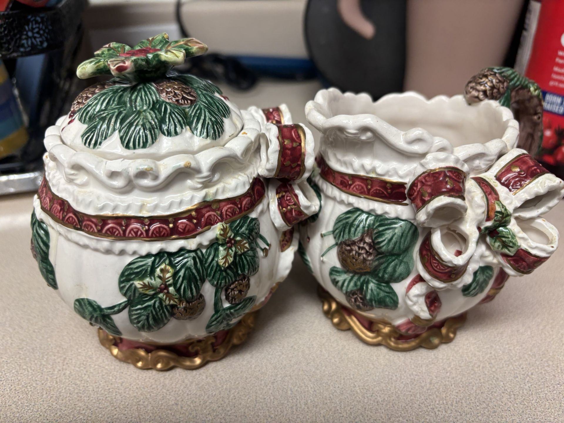 Ceramic Cream & Sugar Set