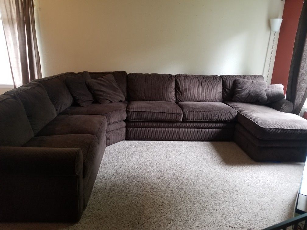 LaZboy Brown Sectional Couch