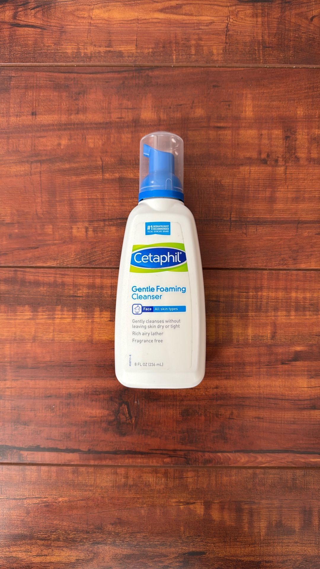 Cetaphil Gentle Facial Foaming Cleanser; Rich Airy Lather, Fragrance Free: For All Skin Types; 8 oz