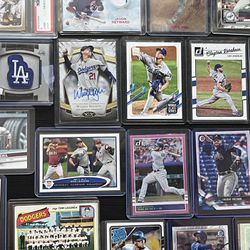 LA Dodgers Card Lot With Auto, Memorabilia, Graded Included.