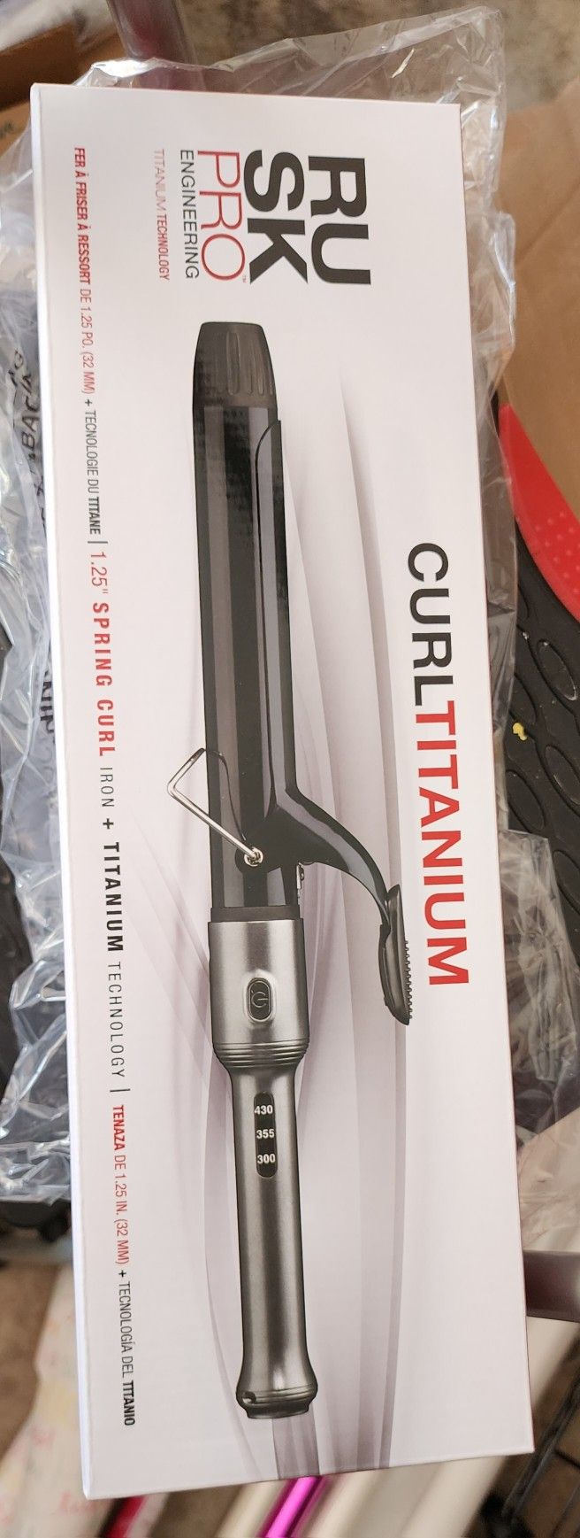 Rusk.Extended Barrel.1.25 Inch Curling Iron