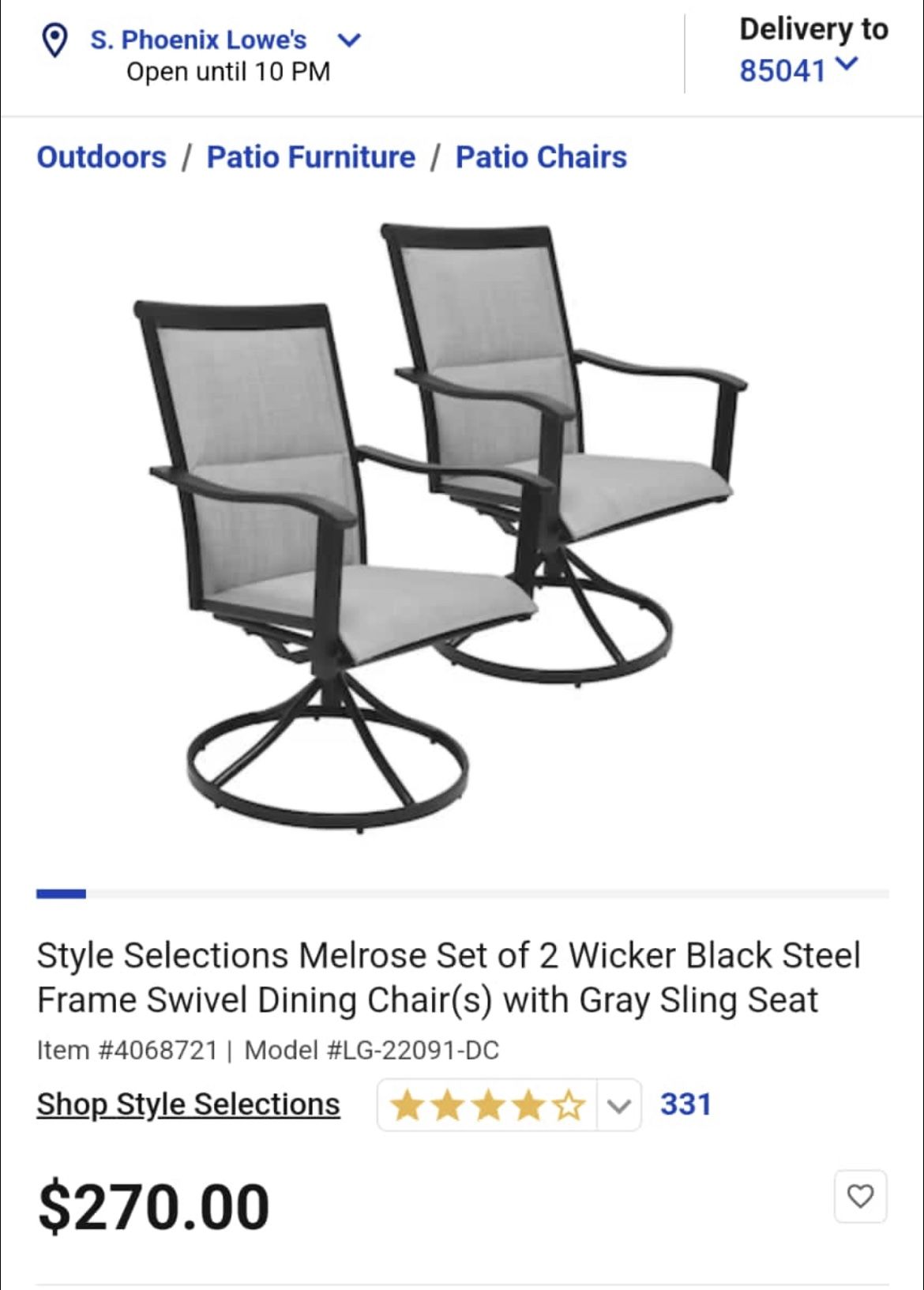 Chairs Set Of 2