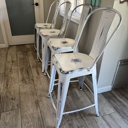 Counter height metal chairs