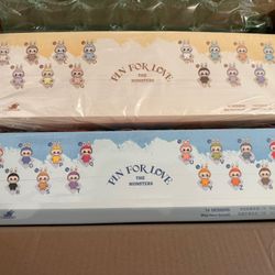 Authentic popmart Labubu Pin For Love  See Available Letters